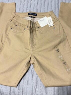 Aeropostale Men's Tan Slim Jeans - Neutral Khaki